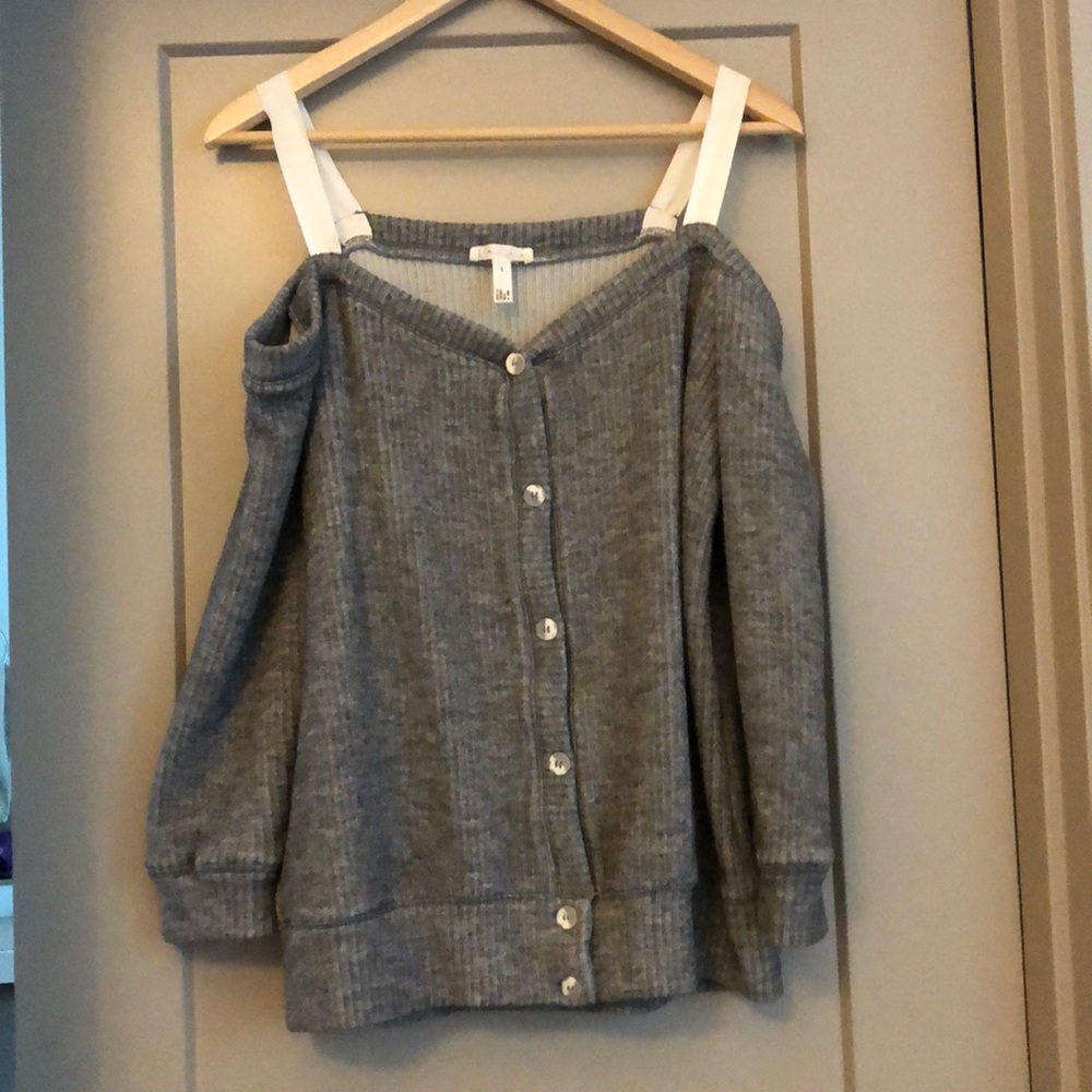 Leith sweater off the shoulder